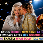 Miley Cyrus and Dolly Parton together during a memorable stage moment