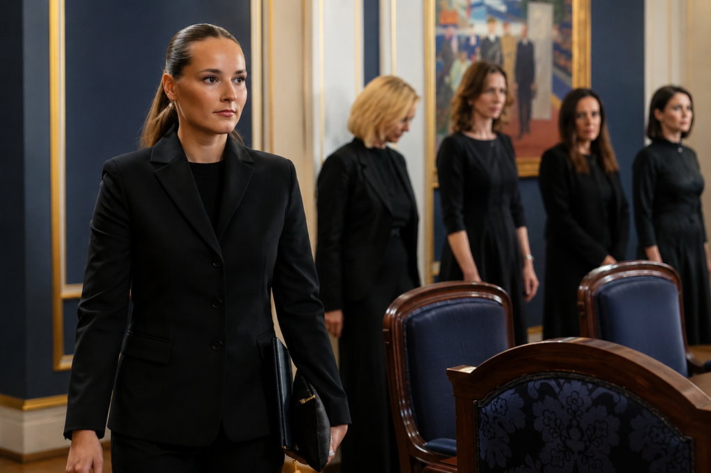 Princess Ingrid Alexandra of Norway Makes First Appearance Following Death of Her Grandfather King Harald 2 image 23