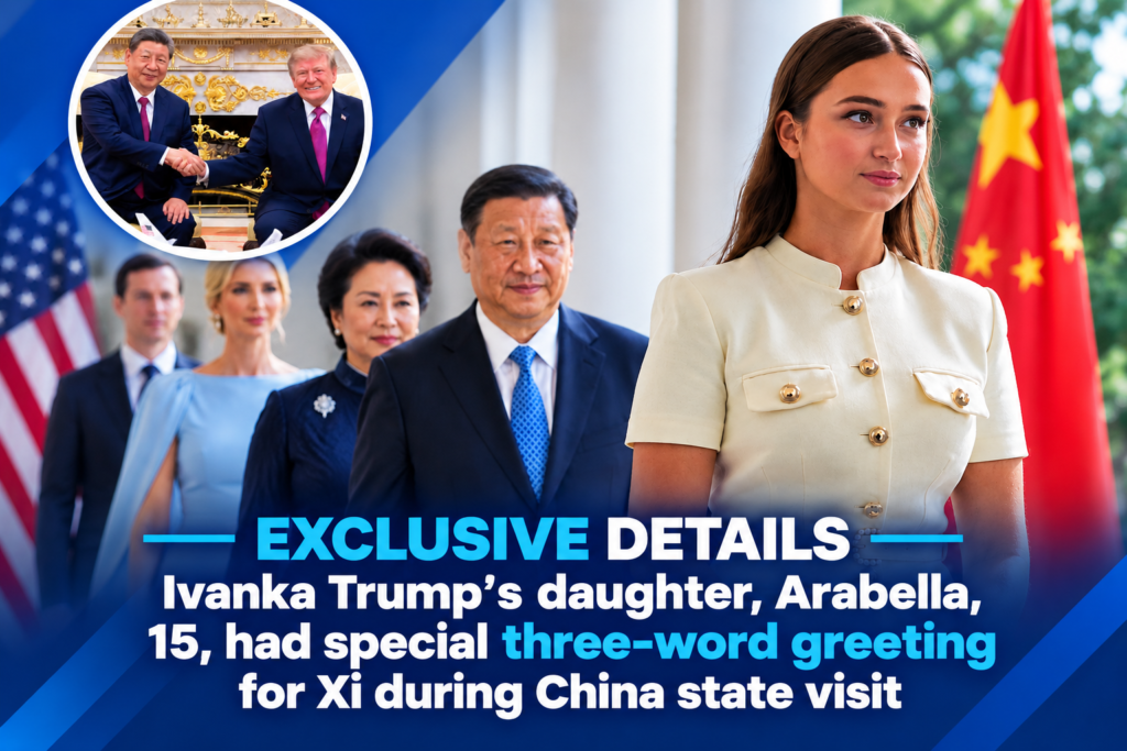 Arabella Kushner during Xi Jinping’s 2026 White House state visit