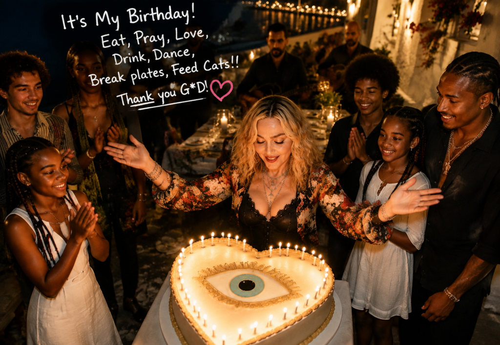 Madonna Celebrates 68th Birthday in Greece With Family, Akeem Morris and a Traditional Island Celebration 5 3629b4d3 b9ec 44c6 842f 3458845f0ae9