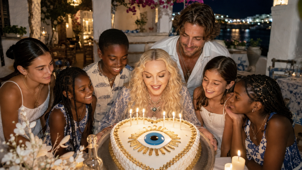 Madonna Celebrates 68th Birthday in Greece With Family, Akeem Morris and a Traditional Island Celebration 4 5143772f 8478 4c15 9b81 917ad633f035