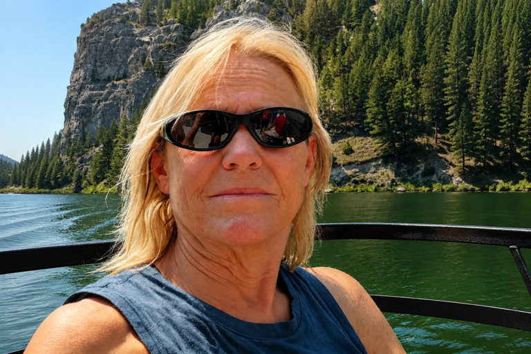 Photo of Mary Sorensen during her travels as family searches for missing grandmother after Nepal floods