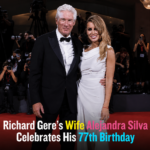 Richard Gere poses with wife Alejandra Silva during his 77th birthday celebration