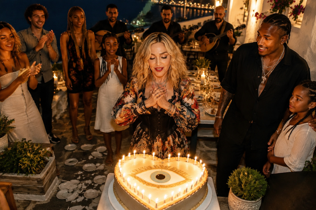 Madonna Celebrates 68th Birthday in Greece With Family, Akeem Morris and a Traditional Island Celebration 2 9d25b994 0178 41ec 95f7 e5303f40cdc4 1