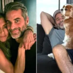 Jennifer Aniston and Jim Curtis posing together in a rare couple photo