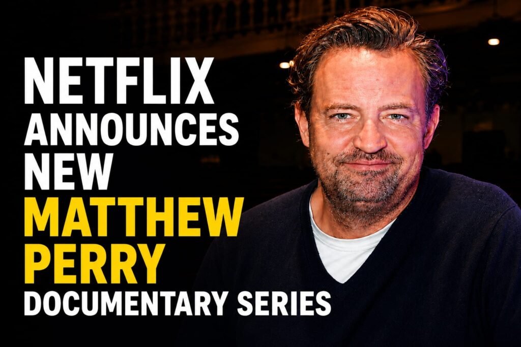 Matthew Perry in a new Netflix documentary series announcement