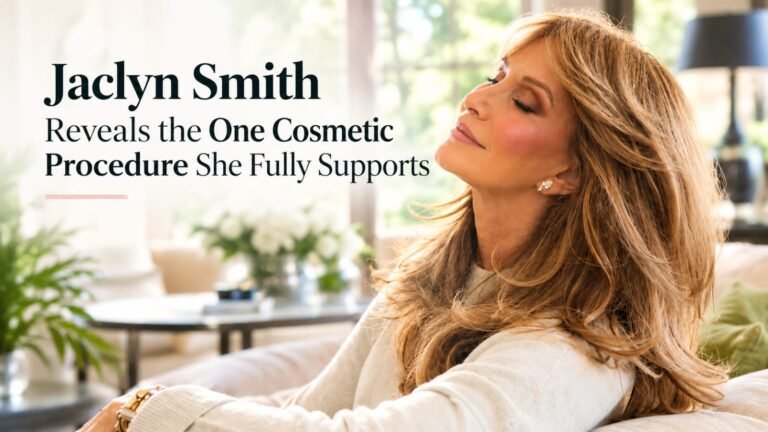 Jaclyn Smith discussing cosmetic procedures and her beauty approach at age 80