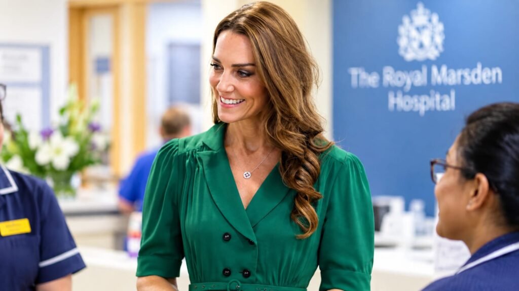 Kate Middleton during her return to the Anna Freud Centre