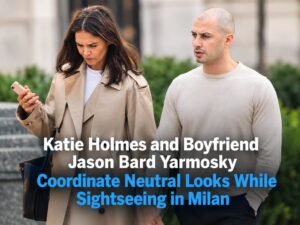 Katie Holmes and Jason Bard Yarmosky sightseeing in Milan