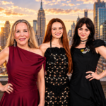 Denise Di Novi with Joey King and Maisie Williams during Practical Magic 2 promotional event