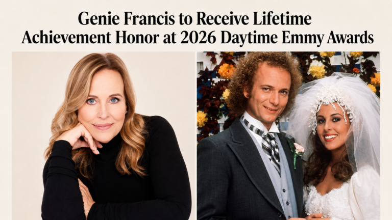 Genie Francis honored with Lifetime Achievement Award at 2026 Daytime Emmy Awards